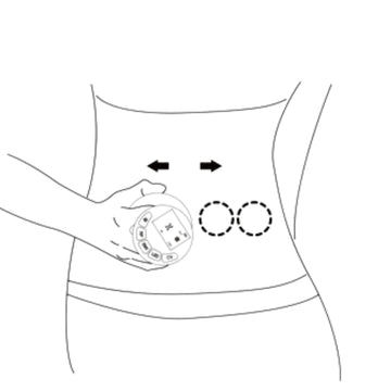 Illustration of a person holding a remote control with arrows pointing to it