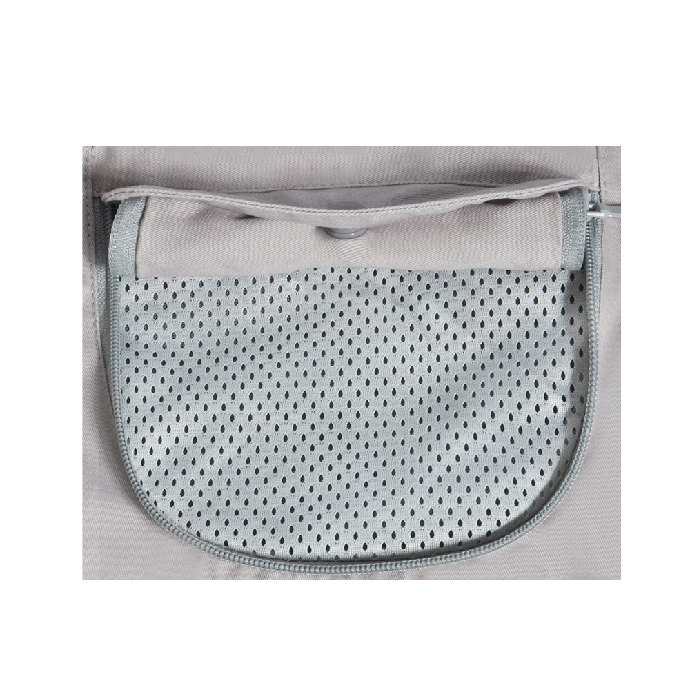 The breathable fabric of the LUFFCABO ergonomic baby carrier