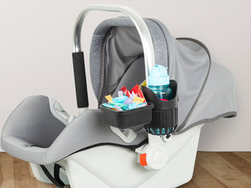 Universal detachable drink holder for child car seat, portable and easy-clean