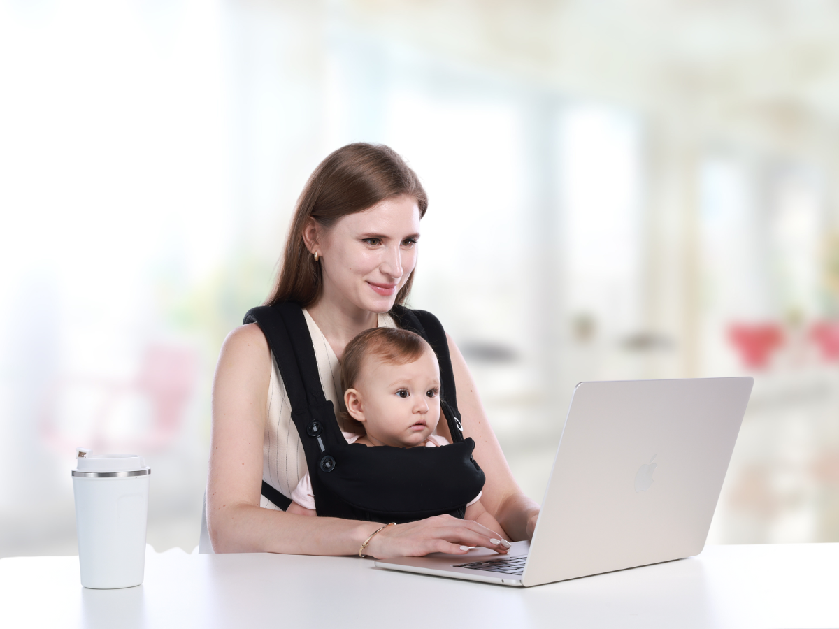 LUFFCABO baby carrier with an ergonomic design for multitasking parents