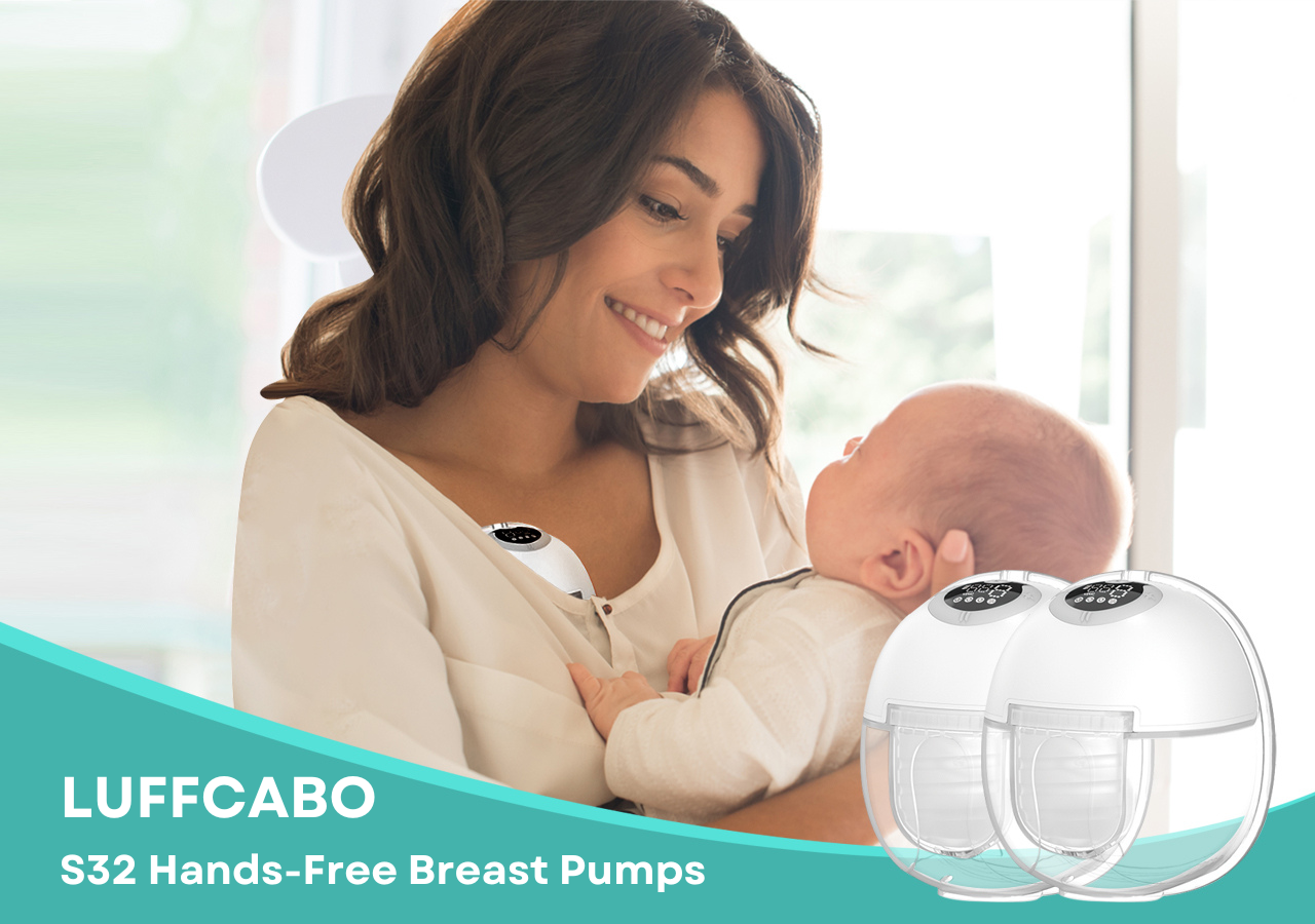 LUFFCABO hands-free breast pump, a wearable breastfeeding pump, provides comfort for nursing mothers