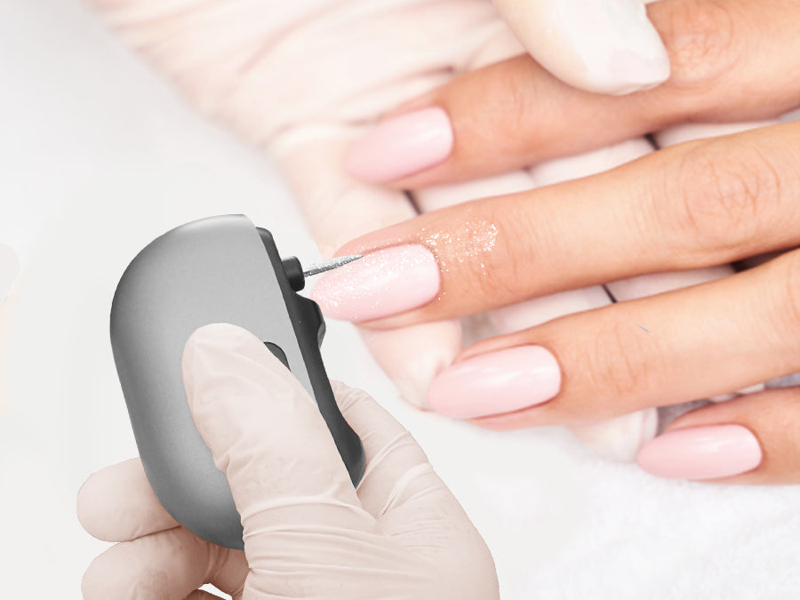 LUFFCABO electric nail file ensures smooth edges and precision, perfect for salon-quality manicures