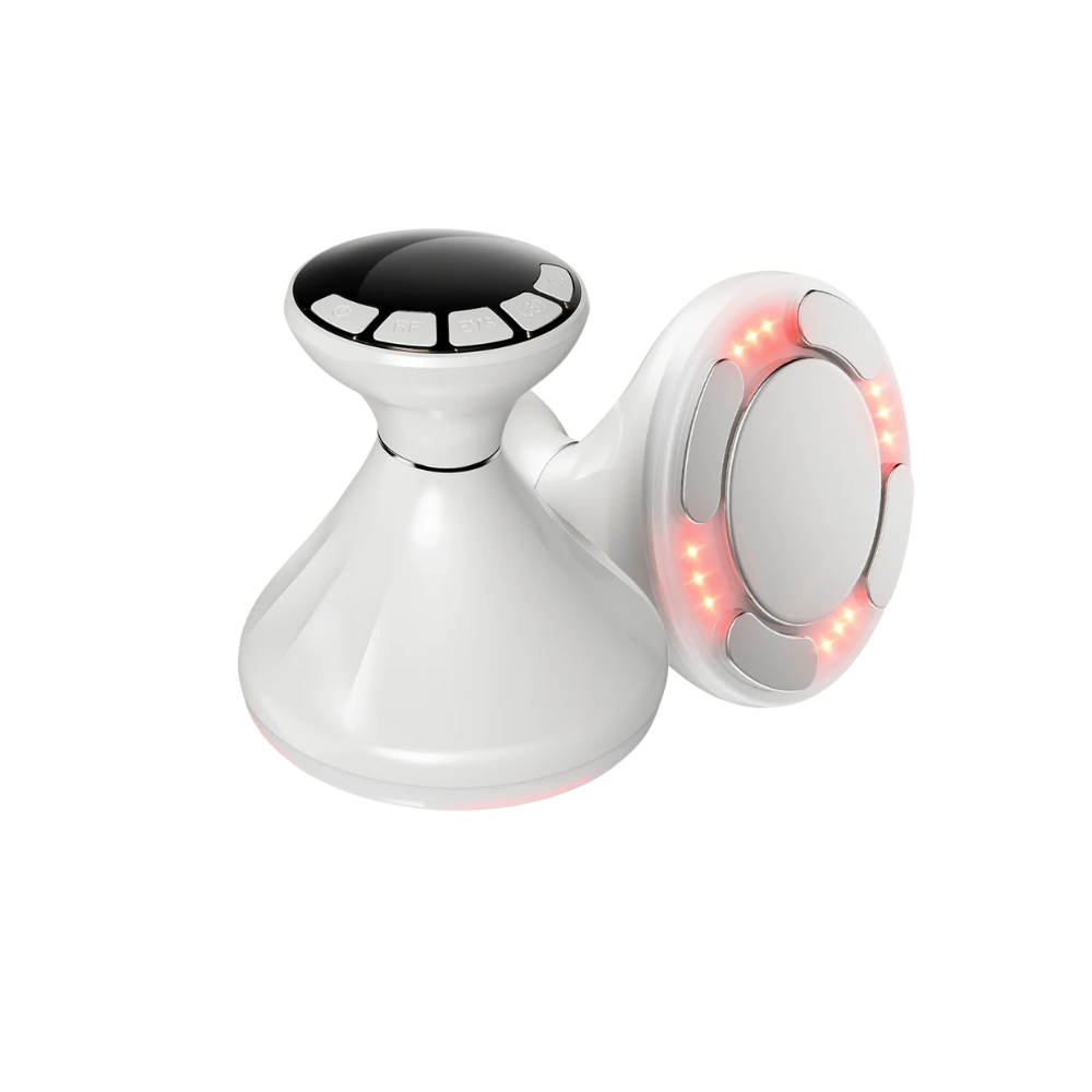 The 4-in-1 body sculpting device utilizing an advanced technology to effectively tone muscles, tighten skin, reduce cellulite, and enhance your overall firmness of the skin