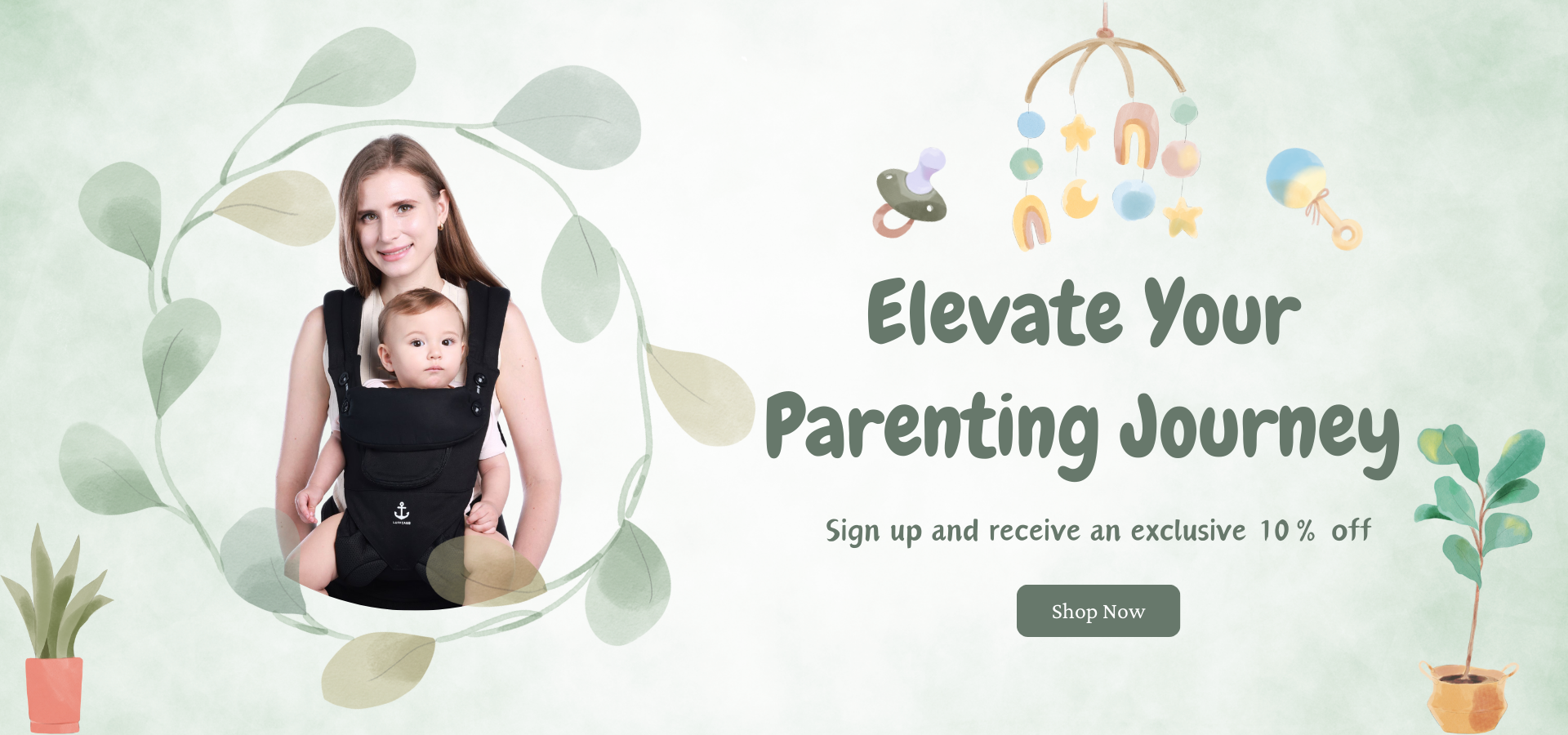 Signing up and receive an exclusive 10% off with LUFFCABO baby carrierslider_item_PAQ3QR