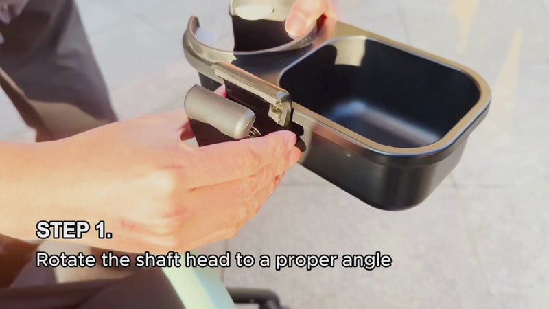 Step-by-step video guide: Learn how to easily and correctly install the snack tray accessory onto your stroller