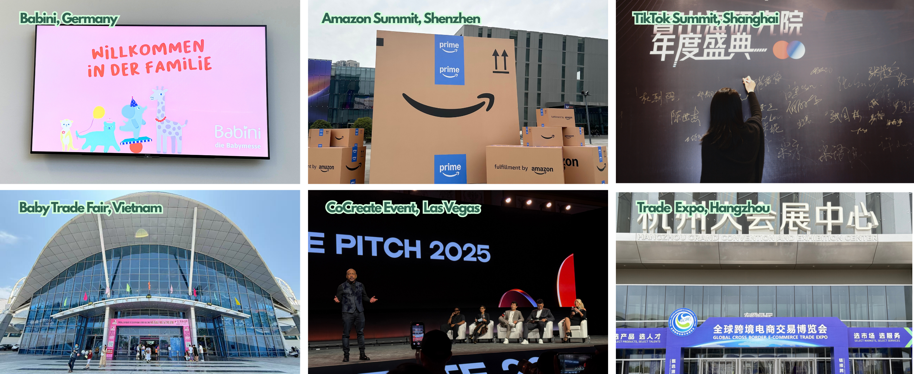 Various images of the LUFFCABO team attending summits, fairs, events and exhibitionsslider_item_TFfJXw